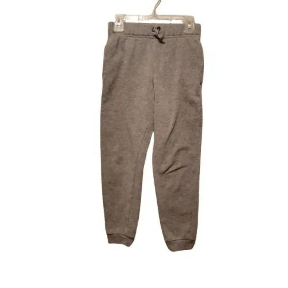 Extremely Me Girls Gray Pockets Elastic Waist Drawstring Jogger Pants Size 7/8